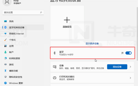 Windows 11 蓝牙设备无法连接怎么处理