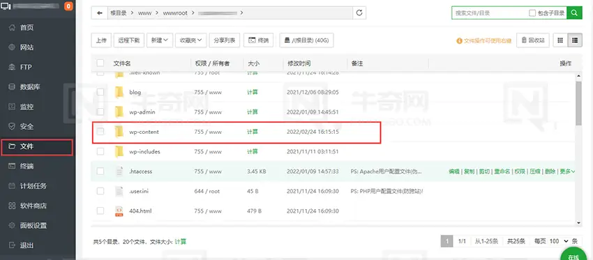 通过宝塔面板更新 WordPress 主题