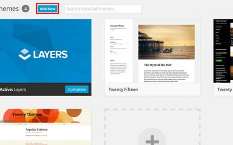 通过 WordPress 管理仪表盘安装 PORTO 主题