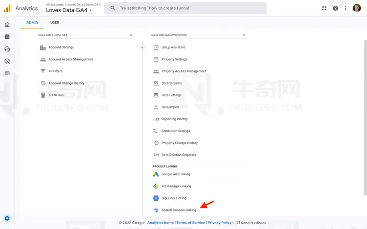 如何将 Google Analytics 4 (GA4) 与 Google Search Console 关联