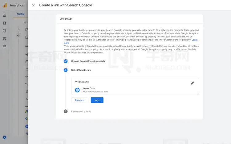 如何将 Google Analytics 4 (GA4) 与 Google Search Console 关联