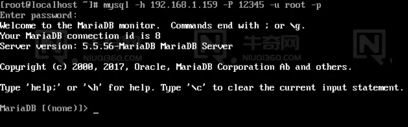 在端口上远程登录 MySQL