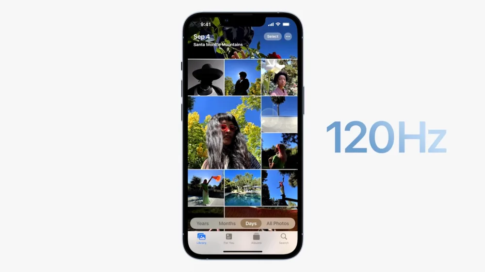 iPhone 13 系列 120hz