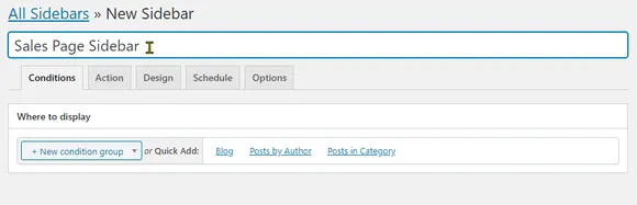 从 WordPress 特定页面中删除侧边栏
