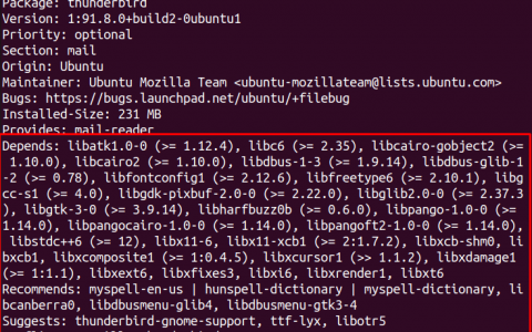 如何在 Ubuntu 22.04 中检查软件包的依赖关系