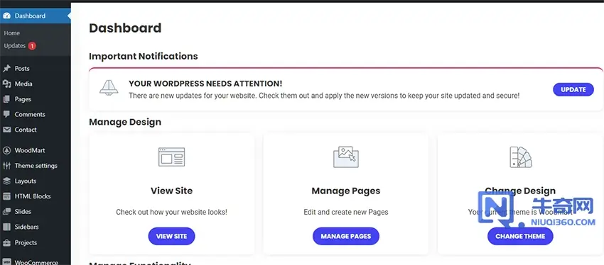 登录到你的 WordPress 后台